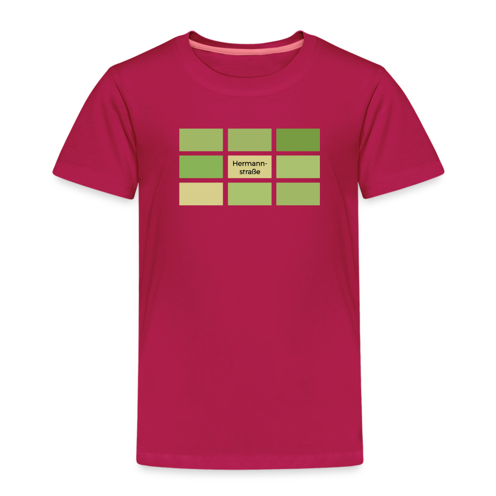 Hermanstrasse - Kinder Premium T-Shirt - dunkles Pink