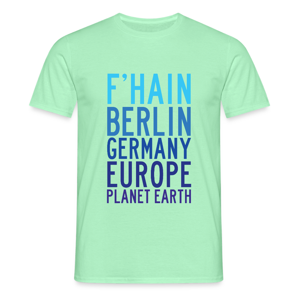 F'hain - Planet Earth - Männer Premium T-Shirt - Mintgrün