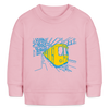 U-Bahn in Linien - Baby Bio Pullover - Hellrosa