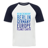 Reinickendorf Planet Earth - Männer Baseball T-Shirt - Weiß/Navy