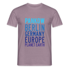 Pankow Planet Earth - Männer Premium T-Shirt - Lilagrau