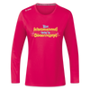 Bin jeheimnisvoll wie'n Dönerrezept. - Frauen Sport Langarmshirt - dunkles Pink