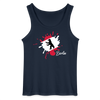 Berlin Klecks Bär - Männer Tank Top - Navy