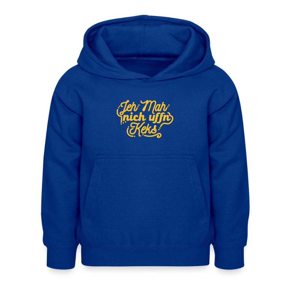 Jeh mah nich uffn Keks gelb - Kinder Hoodie - Royalblau