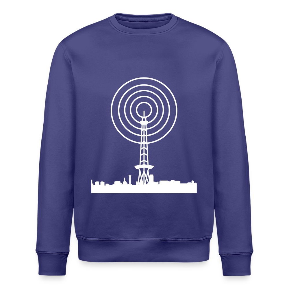 Funkturm im Fokus - Unisex Bio Sweatshirt - Dämmerung