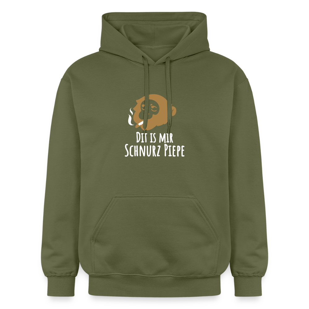 Dit is mir Schnurz Affe - Hoodie - Militärgrün
