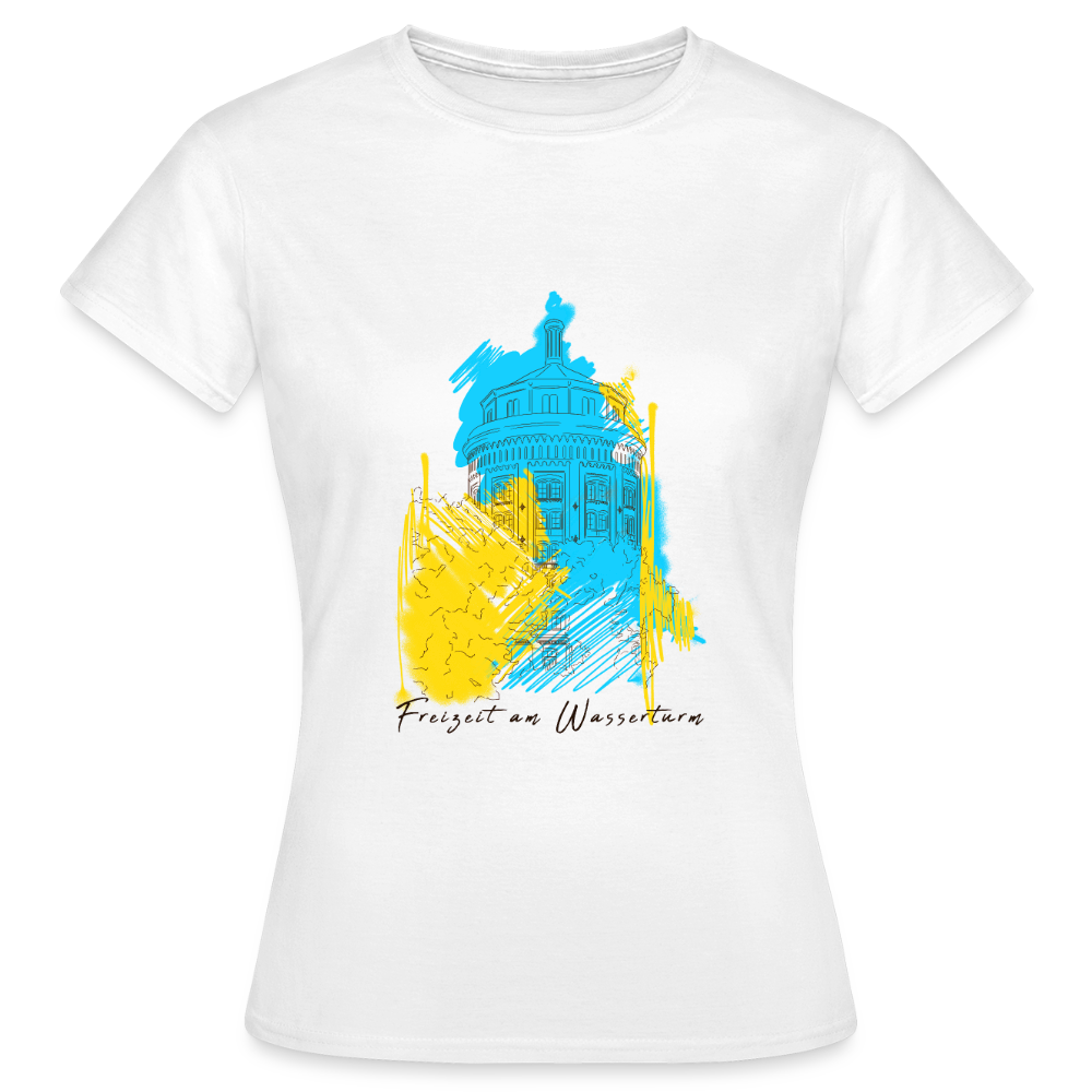 Freizeit am Wasserturm - Frauen Premium T-Shirt - Weiß