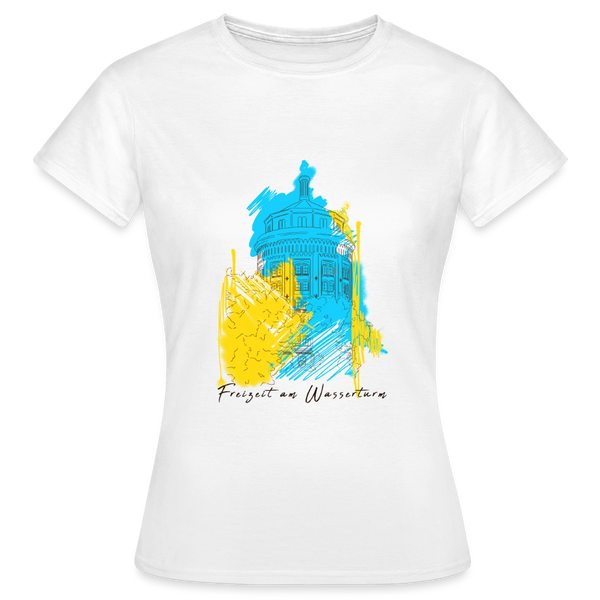 Freizeit am Wasserturm - Frauen Premium T-Shirt - Weiß