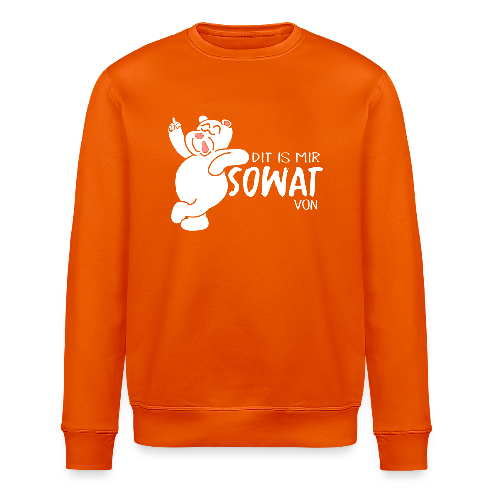Dit is mir sowat von - Unisex Bio Sweatshirt - Tieforange