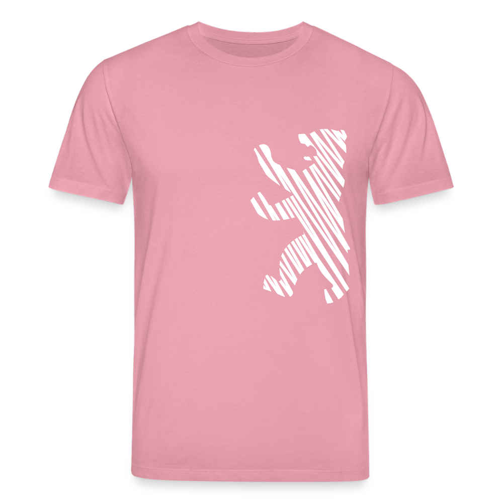 Berliner Bär im Netz - weiß - Unisex Bio T-Shirt - Lila Traum