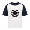 Tegel TXL Umrisse - Kinder Baseball T-Shirt - Weiß/Navy