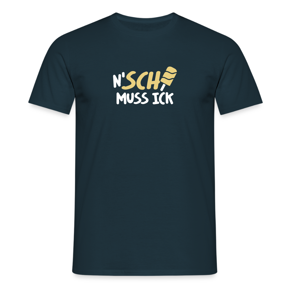 N'SCH... MUSS ICK - Männer Premium T-Shirt - Navy