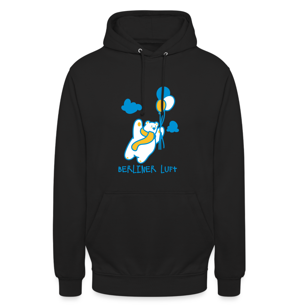 Der Bär fliegt - Unisex Hoodie - Schwarz