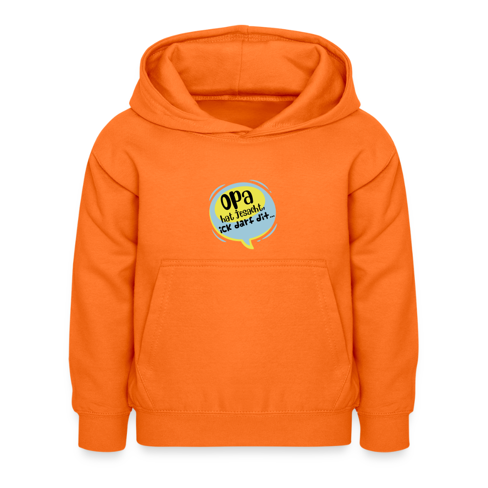 Ick darf dit! - Kinder Hoodie - Orange