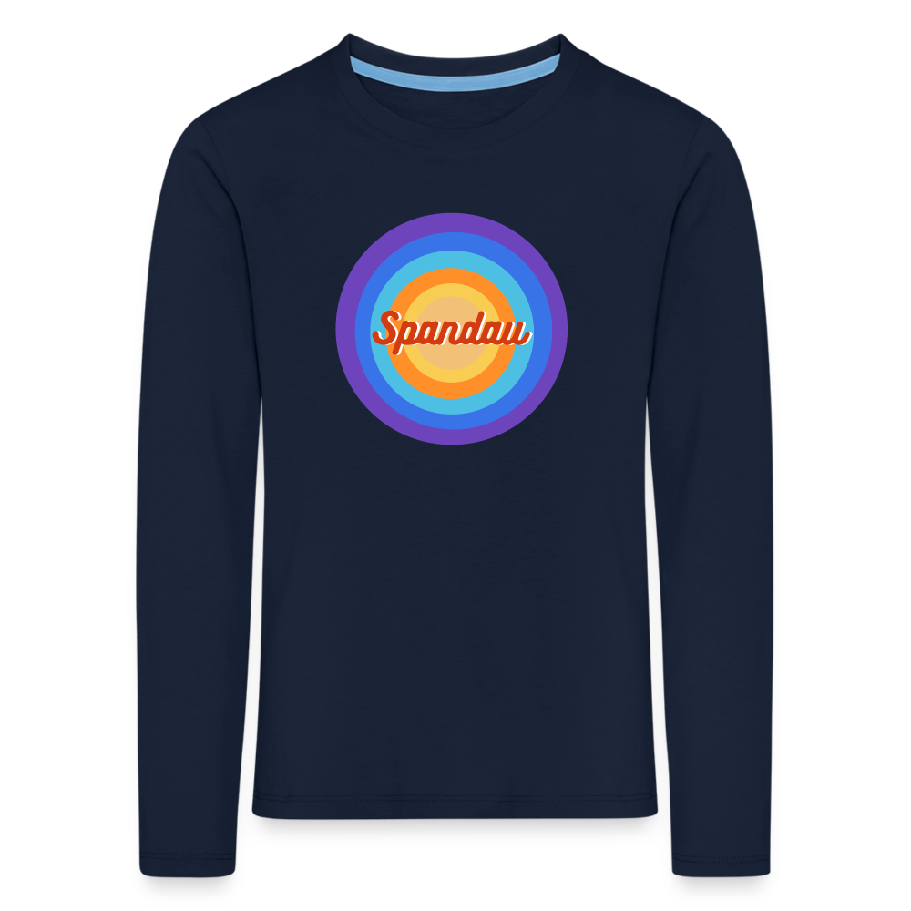 Spandau Retro - Kinder Langarmshirt - Navy