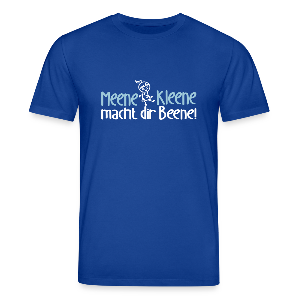 Meene Kleene macht dir Beene! - Unisex Bio T-Shirt - Dunkelblau