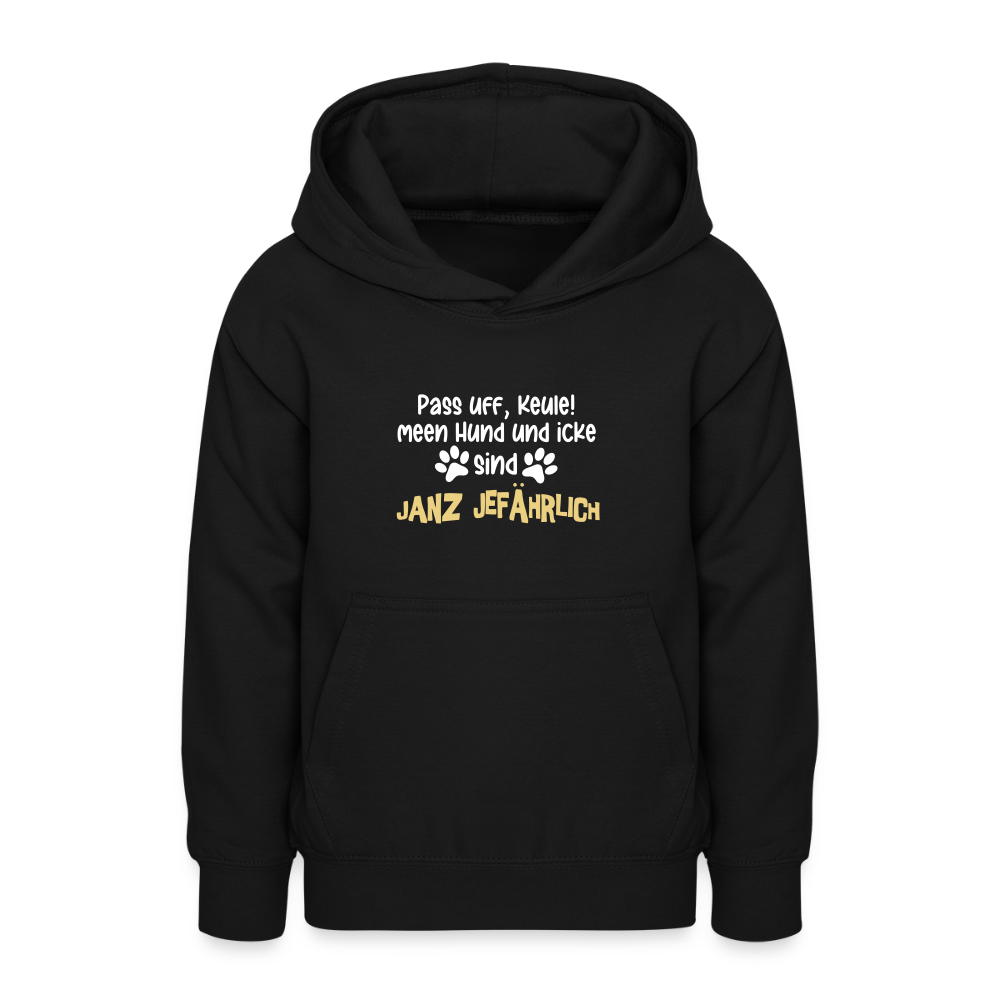 Janz Jefährlich - Teenager Hoodie - Schwarz