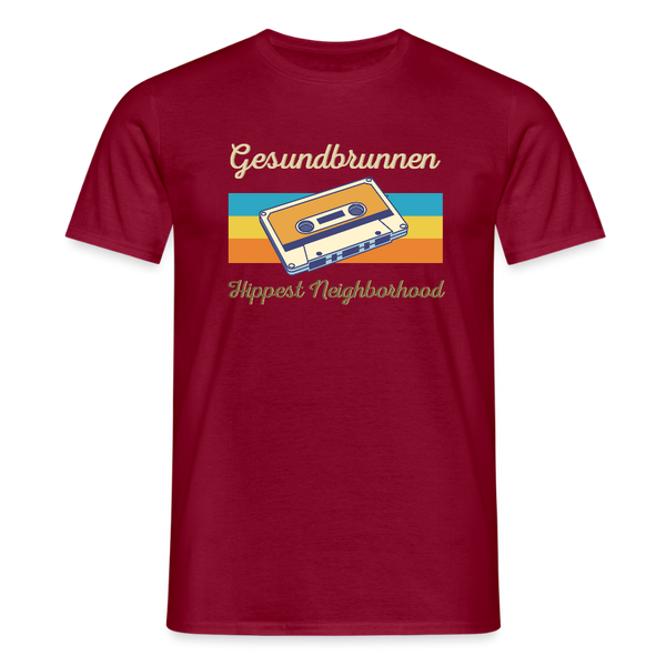 Gesundbrunnen Hippest Neighborhood - Männer Premium T-Shirt - Ziegelrot
