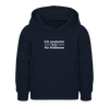 Ick quatsche nur für Süßkram - Kinder Hoodie - Navy
