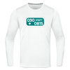 030 statt 0815 - Männer Sport Langamshirt - Weiß