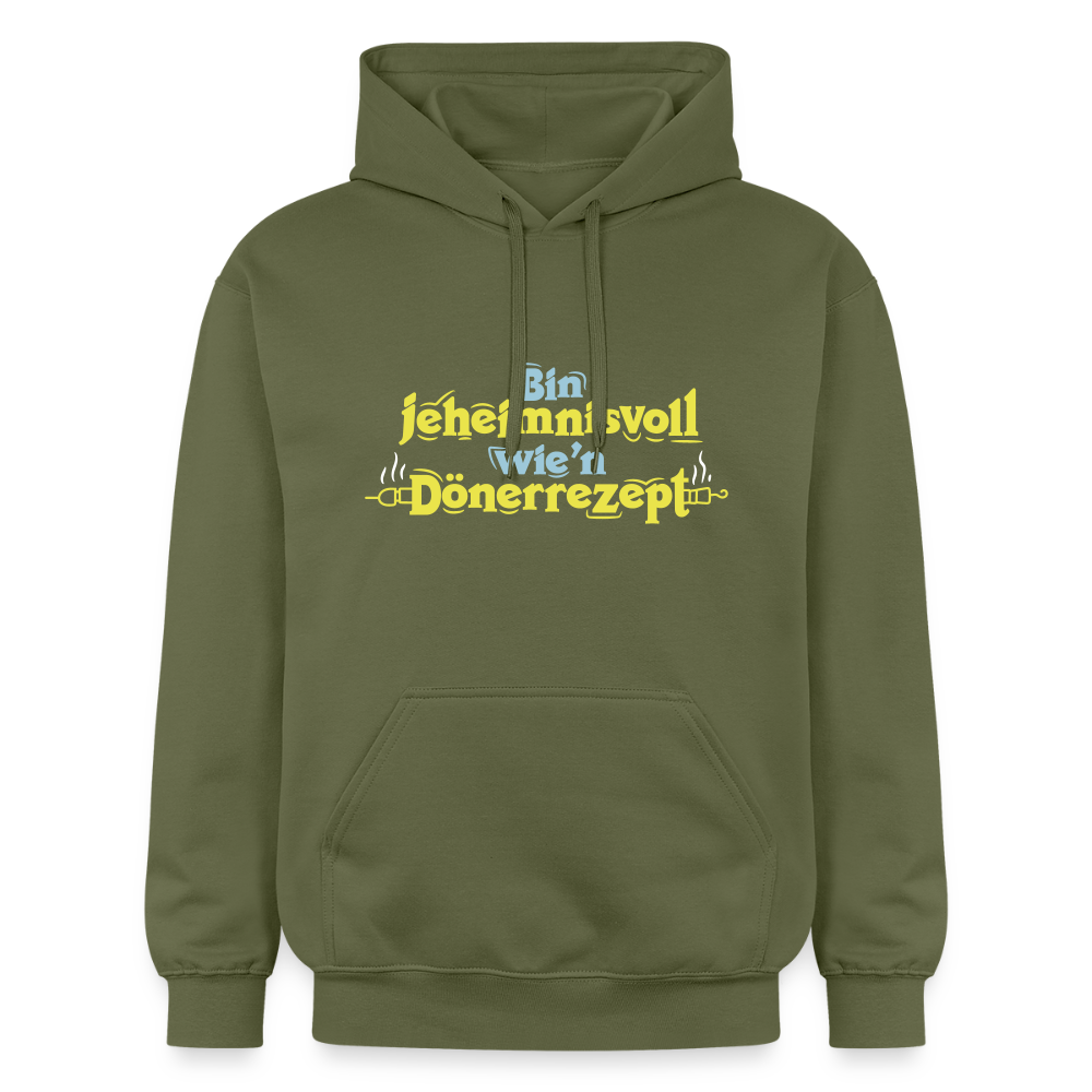 Bin jeheimnisvoll wie'n Dönerrezept. - Hoodie - Militärgrün