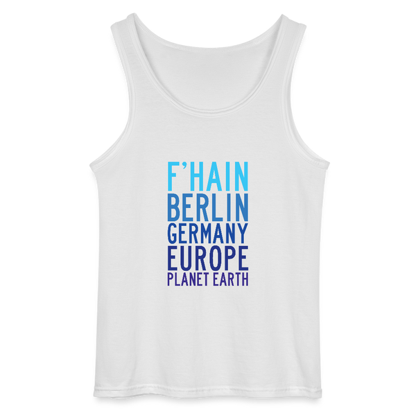 F'hain - Planet Earth - Männer Tank Top - Weiß