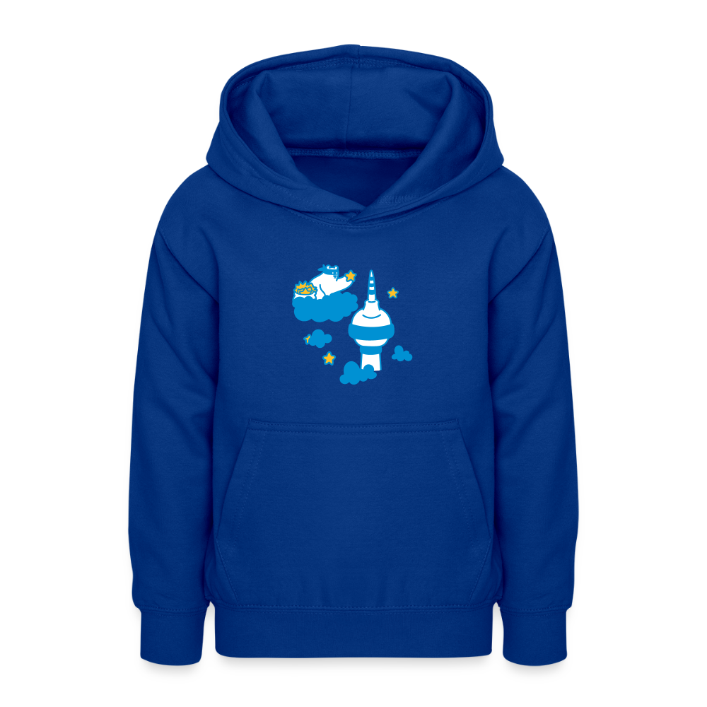 Berliner Bär bei Nacht - Teenager Hoodie - Royalblau