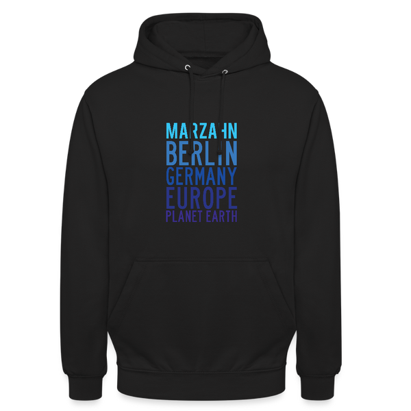 Marzahn Planet Earth - Unisex Hoodie - Schwarz