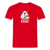 Pass ma uff Keule - Männer Premium T-Shirt - Rot