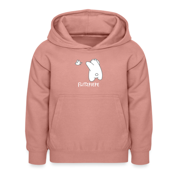 Flitzpiepe - Kinder Hoodie - Altrosa