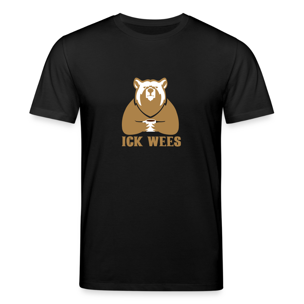 Ick Wees - Unisex Bio T-Shirt - Schwarz