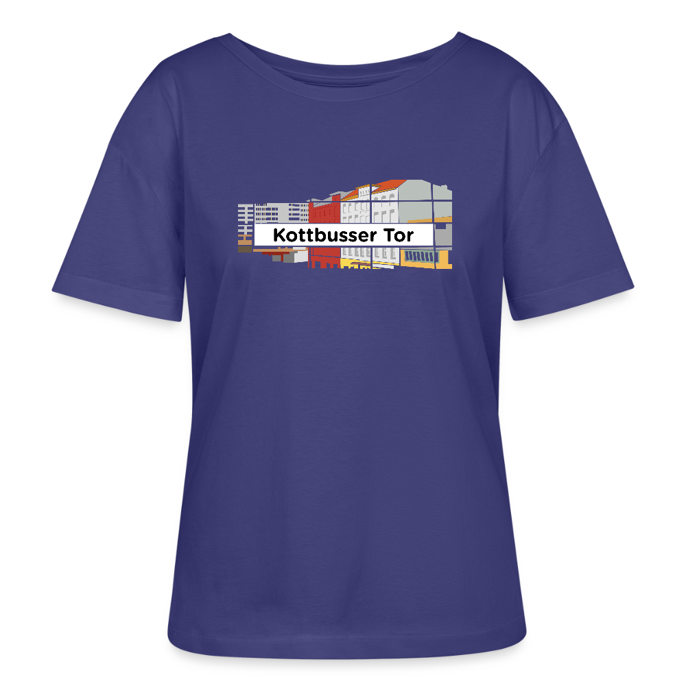 Kottbusser Tor - Relaxed Rundhals Frauen Bio-T-Shirt - Dämmerung