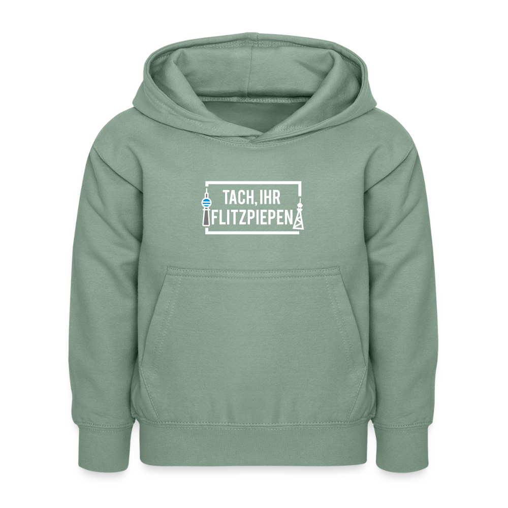 Tach ihr Flitzpiepen - Kinder Hoodie - Graugrün