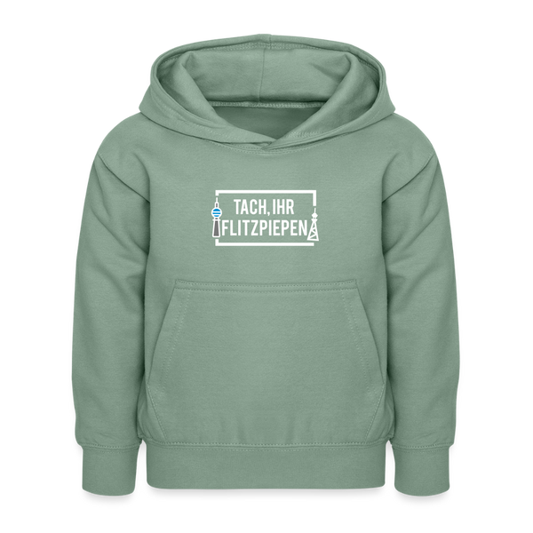 Tach ihr Flitzpiepen - Kinder Hoodie - Graugrün