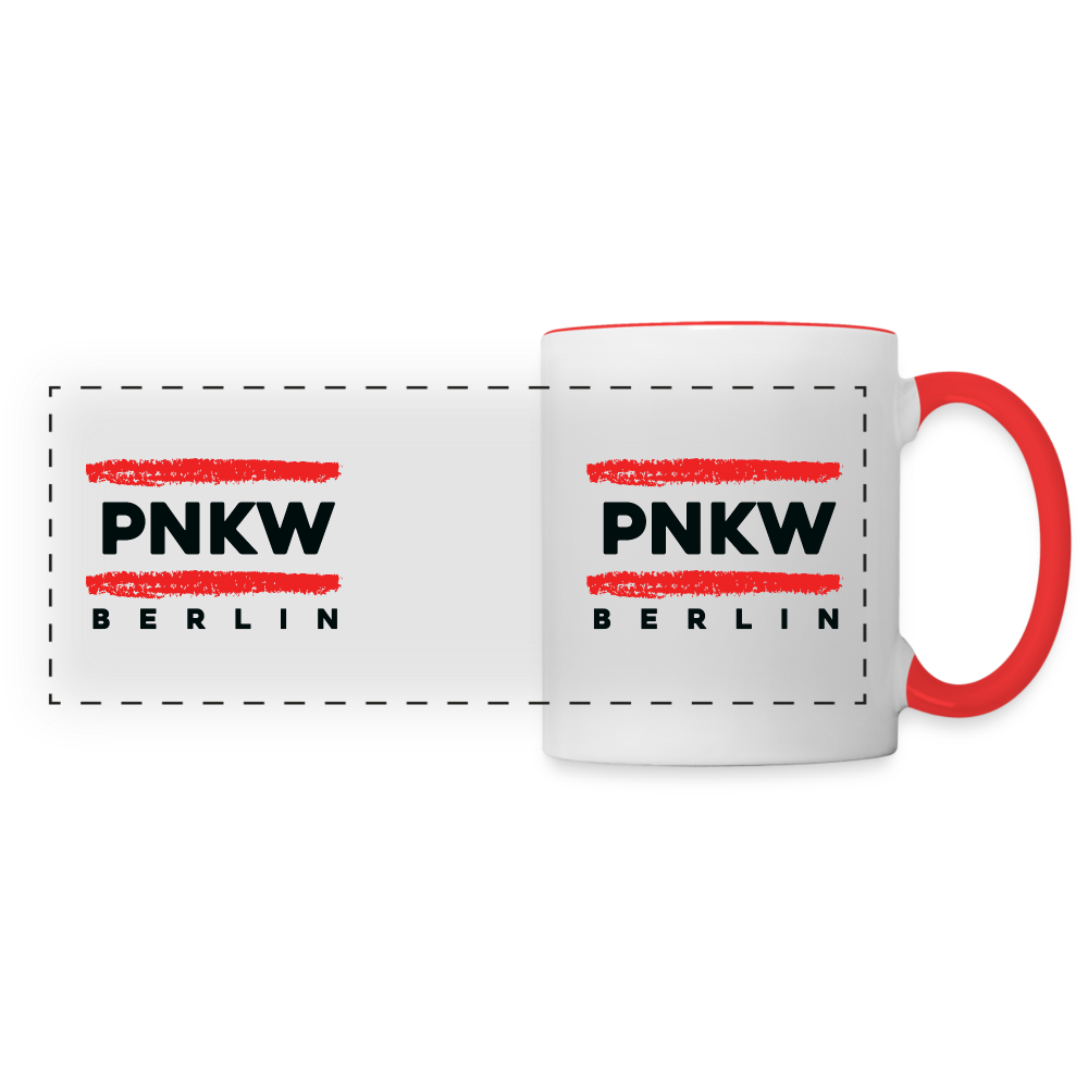 PNKW - Tasse zweifarbig - Weiß/Rot