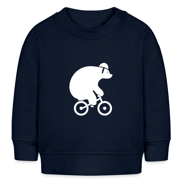 Fahrradbär - Baby Bio Pullover - Navy