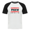 PNKW - Männer Baseball T-Shirt - Weiß/Schwarz