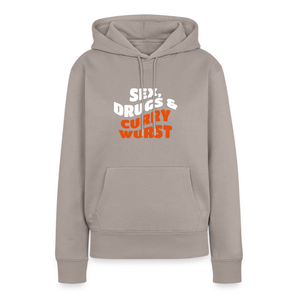 Sex, Drucks & Currywurst - Frauen Premium Hoodie - Taupe