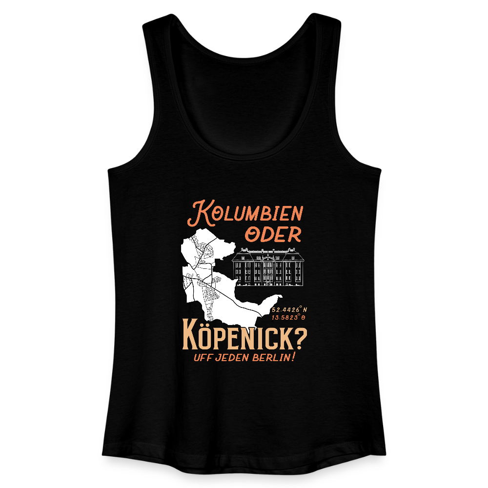 Kolumbien oder Köpenick - Frauen Bio Tank Top - Schwarz