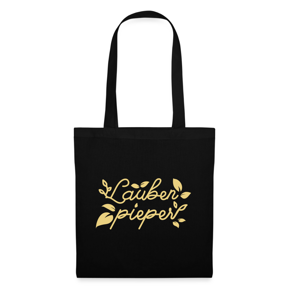 Lauben pieper - Stoffbeutel - Schwarz