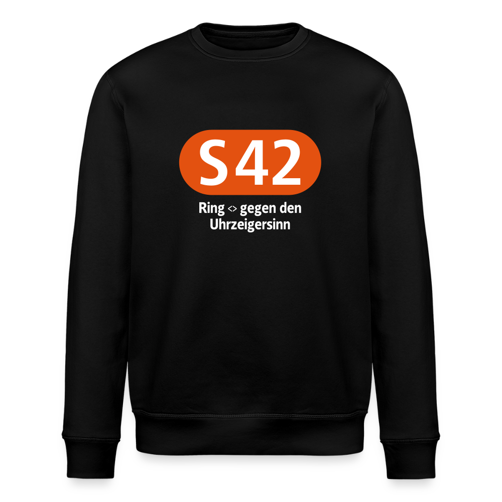 S42 - Unisex Bio Sweatshirt - Schwarz