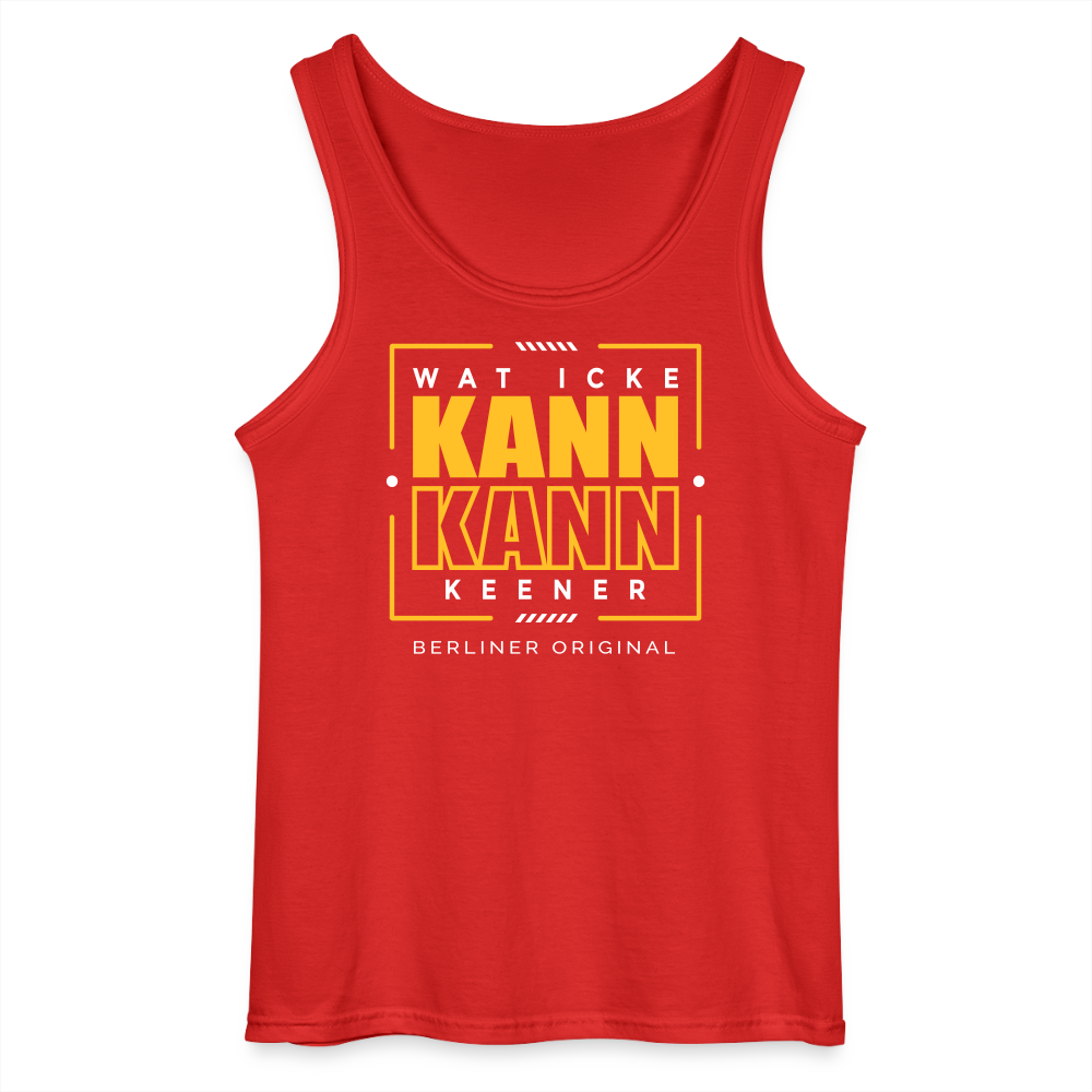 Wat Icke Kann, Kann Keener - Männer Tank Top - Rot