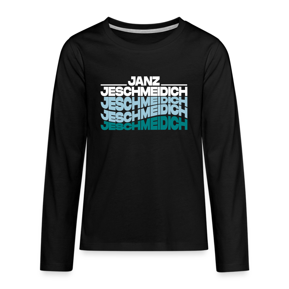 Janz Jeschmeidich - Teenager Langarmshirt - Schwarz