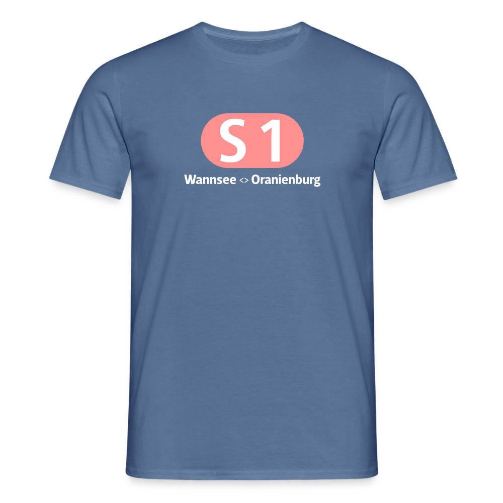 S1 - Männer Premium T-Shirt - Taubenblau