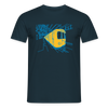 U-Bahn in Linien - Männer Premium T-Shirt - Navy