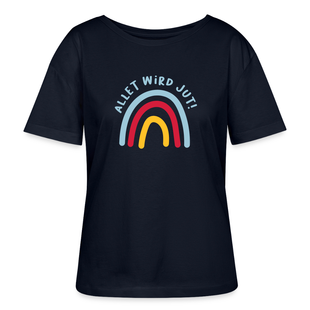 Allet wird jut! - Relaxed Rundhals Frauen Bio-T-Shirt - Navy