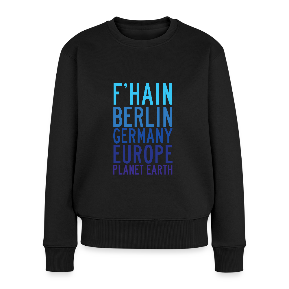F'hain - Planet Earth - Frauen Premium Pullover - Schwarz