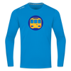 U-Bahntunnel - Männer Sport Langamshirt - Saphirblau