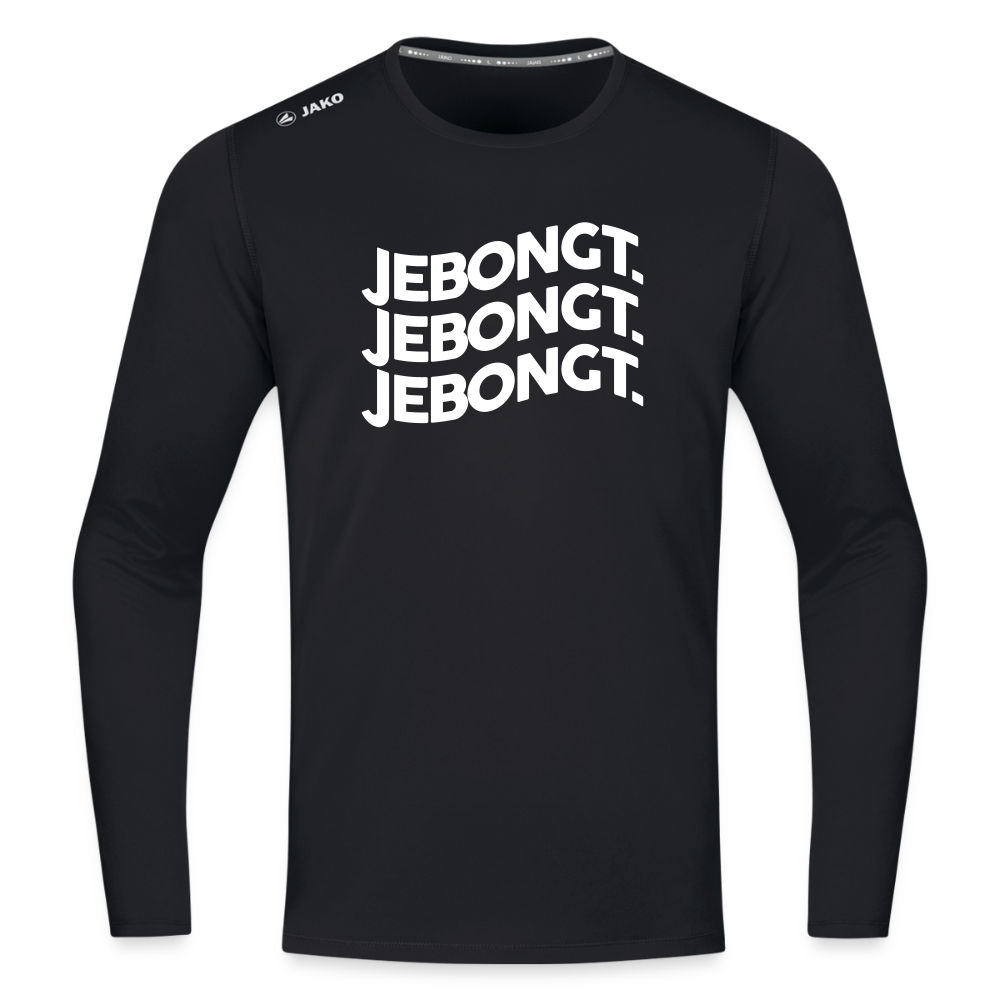 Jebongt! - Männer Sport Langamshirt - Schwarz