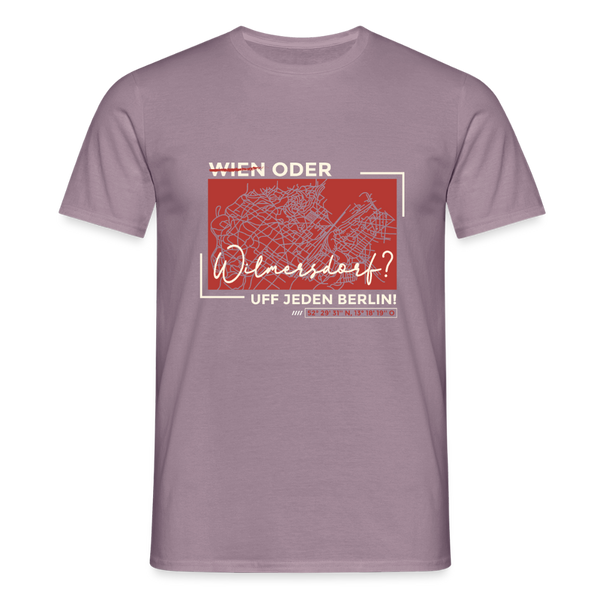 Wien Oder Wilmersdorf Uff Jeden Berlin - Männer Premium T-Shirt - Lilagrau 